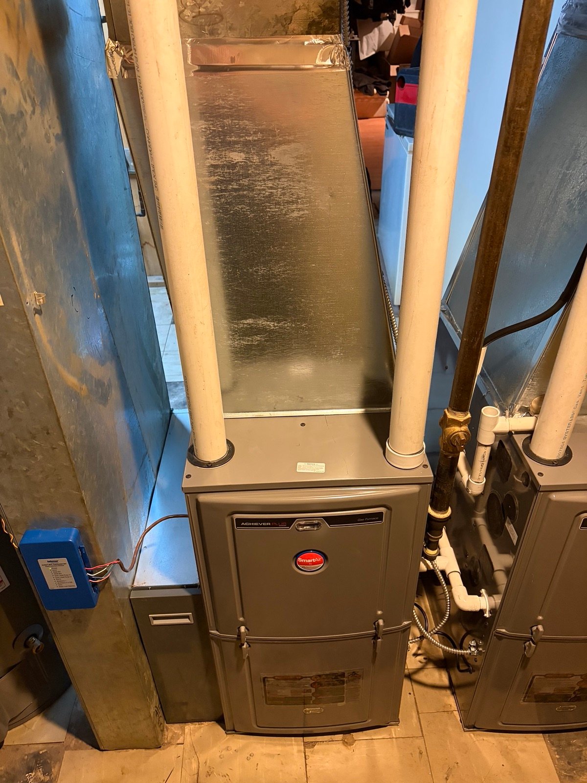Furnace repair follow-through photo from Jackson Heating and Cooling